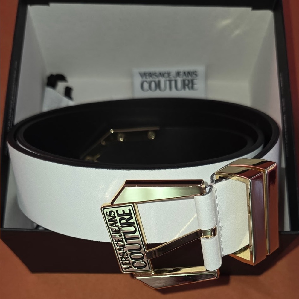 Versace Jeans Couture White Belt